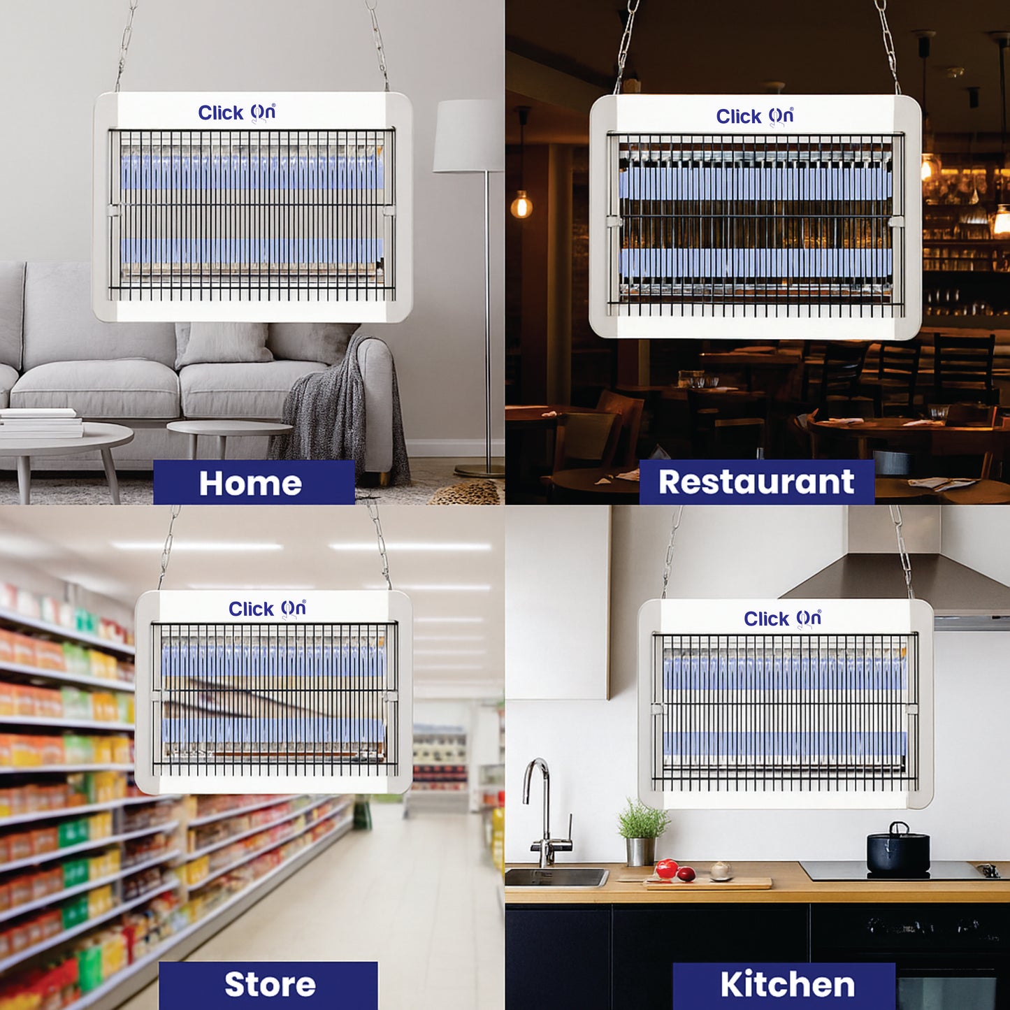 Click On Electric Insect Killer – 10W | Mosquito, Fly & Moth Zapper (Model CO-10N)| Elevé