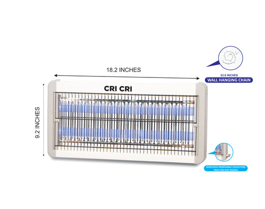 CRI CRI Electric Insect Killer – 10W | Mosquito, Fly & Moth Zapper (Model CC-10N)| Elevé