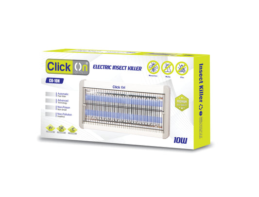 Click On Electric Insect Killer – 10W | Mosquito, Fly & Moth Zapper (Model CO-10N)| Elevé